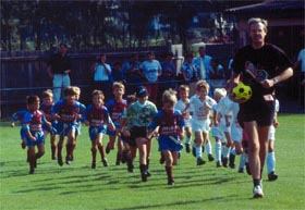 Einlauf mit Schietsrichter Langmann Gerhard